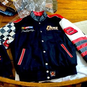 Dale Earnhardt Junior Budweiser leather jacket reversible